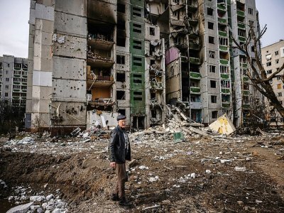 Après un bombardement à Tchernihiv, en Ukraine, le 4 mars 2022 - Dimitar DILKOFF [AFP]