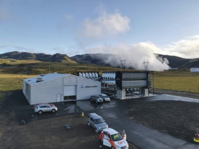 L'usine Climeworks à Hellisheidi près de Reykjavik le 11 octobre 2021 - Halldor KOLBEINS [AFP/Archives]