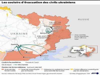 Les couloirs d'évacuation des civils ukrainiens - Cléa PÉCULIER [AFP]