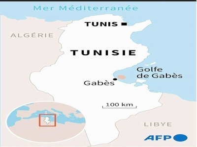 Localisation du Golfe de Gabès en Tunisie, où un pétrolier a fait naufrage samedi - [AFP]