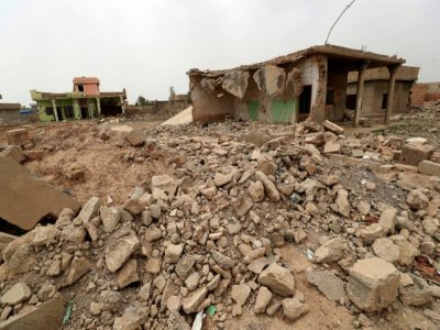 Des maisons détruites à Habach, le 25 avril 2022 dans le nord de l'Irak - AHMAD AL-RUBAYE [AFP]