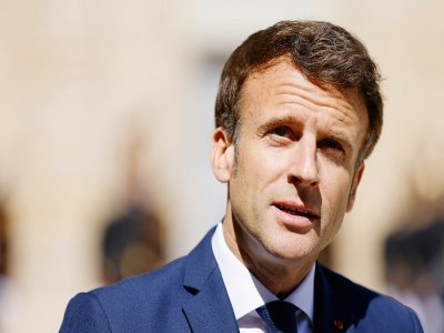 Le président Emmanuel Macron le 13 mai 2022 à Paris - Ludovic MARIN [AFP]