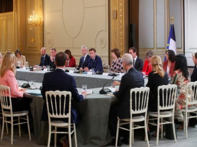 Premier Conseil des ministre du second quinquennat d'Emmanuel Macron le 23 mai 2022 à l'Elysée - Michel Spingler [POOL/AFP/Archives]