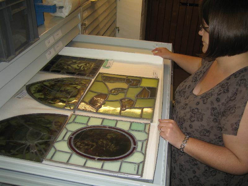 Au Musée départemental des Antiquités sont conservés de nombreux vitraux de la région. - Anne Letouzé