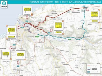 Le pont Gayant sera fermé du 18 au 20 juillet. - Département de Seine-Maritime