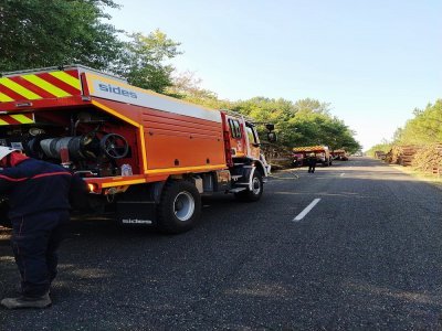 Les sapeurs-pompiers de la Manche ont été engagés dès leur arrivée. - SDIS 50