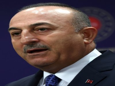 Le chef de la diplomatie turque Mevlut Cavusoglu à Ankara, le 23 juin 2022 - Adem ALTAN [AFP/Archives]