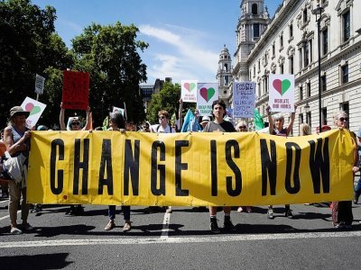 Manifestation le 23 juillet à Londres contre la vie chère - Niklas HALLE'N [AFP/Archives]