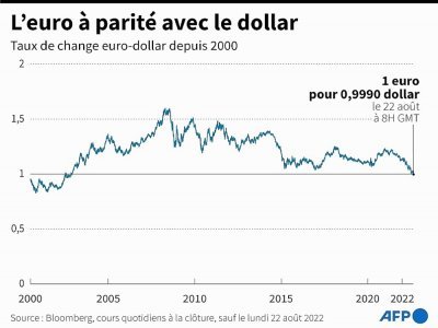 L'euro repasse brièvement sous le dollar - [AFP]