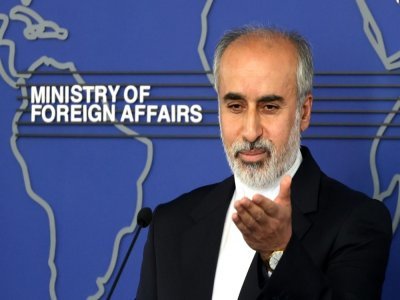 Le porte-parole de la diplomatie iranienne, Nasser Kanani, le 13 juillet 2022 à Téhéran - ATTA KENARE [AFP/Archives]