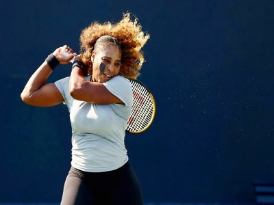 Serena Williams s'entraîne pour l'US Open à Flushing Meadows, le 27 août 2022 - ELSA [Getty/AFP]