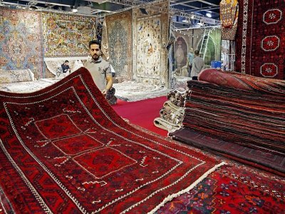 Exposition de tapis à Téhéran, le 26 août 2022 - - [AFP]