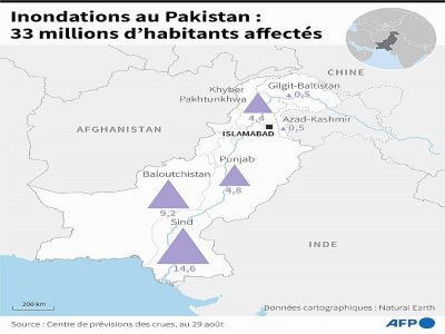 Inondations au Pakistan : les populations touchées - [AFP]