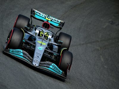 La Mercedes du Britannique Lewis Hamilton lors des essais libres du GP des Pays-Bas, le 2 septembre 2022 à Zandvoort - ANDREJ ISAKOVIC [AFP]