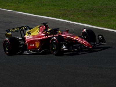 Le Monégasque Charles Leclerc (Ferrari) lors du GP d'Italie à Monza, le 11 septembre 2022 - Miguel MEDINA [AFP]
