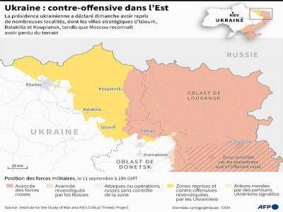 Ukraine : contre-offensive dans l'Est - [AFP]