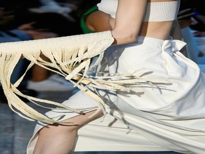 Défilé de la marque ukrainienne Bevza, à la Fashion week de New York, le 13 septembre 2022 - Fernanda Calfat [GETTY IMAGES NORTH AMERICA/AFP]