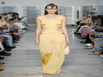 Bevza - Runway - Défilé de la marque ukrainienne Bevza, à la Fashion week de New York, le 13 septembre 2022 - Fernanda Calfat [GETTY IMAGES NORTH AMERICA/AFP]