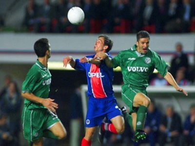 Photo d'archives du match de Coupe des coupes entre le Paris SG et le Maccabi Haïfa, le 17 septembre 1998 au Parc des Princes à Paris - Gabriel BOUYS [AFP/Archives]