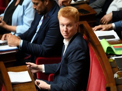 Adrien Quatennens, dans l'hémicycle de l'Assemblée nationale le 26 juillet 2022 - BERTRAND GUAY [AFP/Archives]