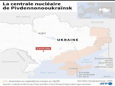 La centrale de Pivdennonooukraïnsk - [AFP]