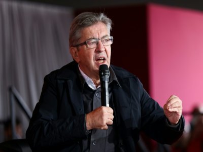 Jean-Luc Mélenchon, leader de la Nupes et de LFI, le 10 septembre 2022 à Brétigny-sur-Orge, au sud de Paris - Thomas SAMSON [AFP/Archives]
