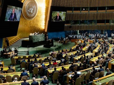 Le secrétaire général des Nations unies Antonio Guterres, le 20 septembre 2022 à Ne York - Yuki IWAMURA [AFP]