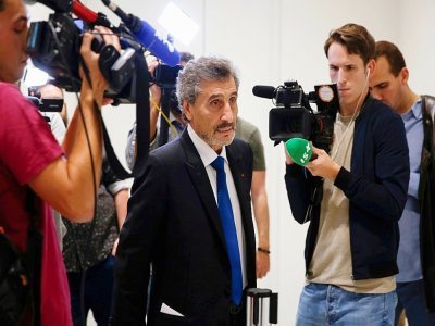 Le président du Rugby club de Montpellier Hérault, Mohed Altrad, le 7 septembre 2022 au palais de justice de Paris - - [AFP]