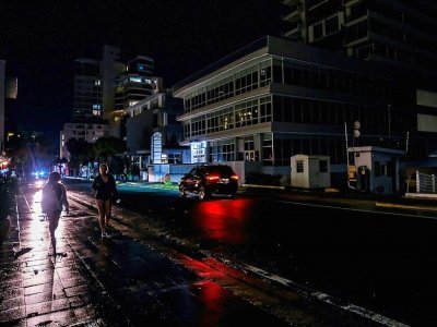Coupure d'électricité après le passage de l'ouragan Fiona, le 19 septembre 2022 à San Juan, à Porto Rico - - [AFP]