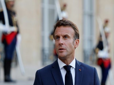 Le président Emmanuel Macron, le 12 septembre 2022 à l'Elysée, à Paris - Ludovic MARIN [AFP/Archives]