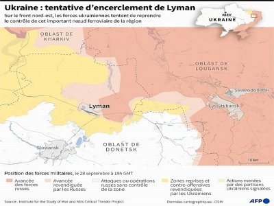 Ukraine : tentative d'encerclement de Lyman - [AFP]