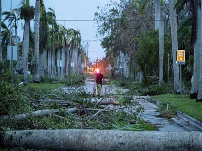 Les dégâts de l'ouragan Ian à Punta Gorda, en Floride, le 29 septembre 2022 - Ricardo ARDUENGO [AFP]