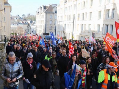 18 300 manifestants ont défilé dans les rues de Caen ce mardi 31 janvier. C'est plus que le 19 janvier dernier.