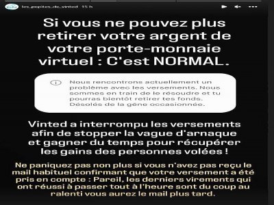 La plateforme de vente Vinted a subi plusieurs attaques de pirates qui vidaient le compte des utilisateurs.