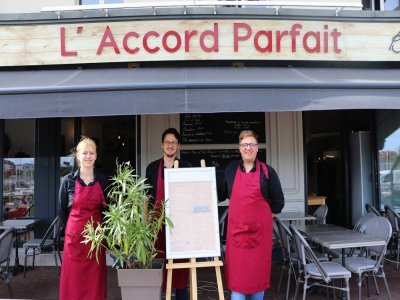 À L'Accord parfait, Sylvain Lenormand - à droite - proposait une cuisine bistronomique.