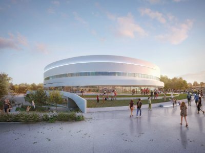 Le futur Palais des sports de Caen sera opérationnel à la fin du mois de juin. - Chabanne architecte