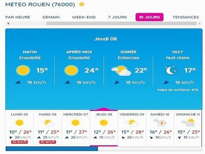 Grand soleil au programme du jeudi 8 juin sur l'Armada de Rouen. - Météo France