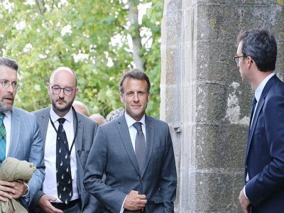 Emmanuel Macron était au Mont Saint-Michel lundi 5 juin.
