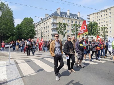 La manifestation caennaise est partie de la place Saint-Pierre à Caen.