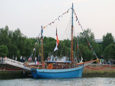 Le Tante Fine de Fécamp est lui aussi arrivé à Rouen pour l'Armada 2023.