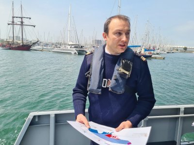 Olivier Roitel, chef du bureau "Environnement marin" à la préfecture maritime de la Manche et de la mer du Nord.