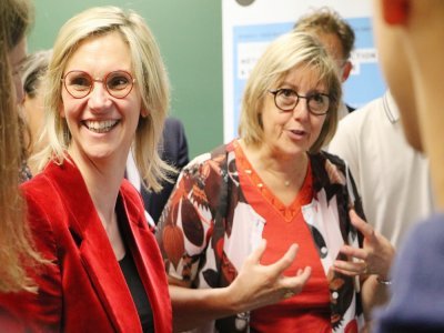Agnès Pannier-Runacher, ministre de la Transition énergétique, et Sylvie Retailleau, ministre de l'Enseignement supérieur et de la Recherche, se sont rendues à l'Université de Caen ce vendredi 9 juin.