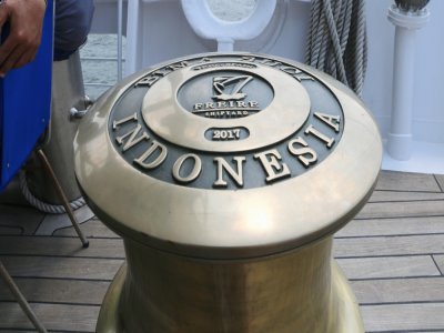 À bord du Bima Suci, l'Indonésie est à l'honneur jusque dans les moindres détails.