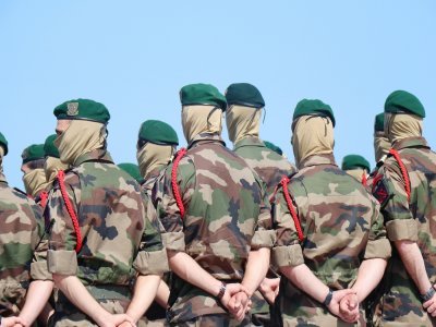 Les bérets verts des commandos marins.