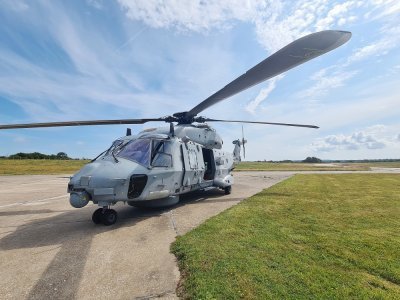 L'ancien hélicoptère, le NH90, est rentré dans le Finistère.