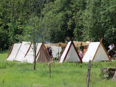 Nos Vikings des temps modernes ont bien planté leurs tentes dans l'herbe d'Hérouville-Saint-Clair.