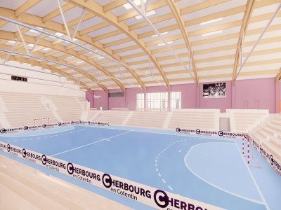 La salle de handball pour la JS Cherbourg. - Chaix & Morel et associés