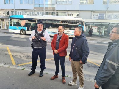 Cette opération de contrôle était organisée en présence d'Arnaud Catherine, vice-président aux mobilités.