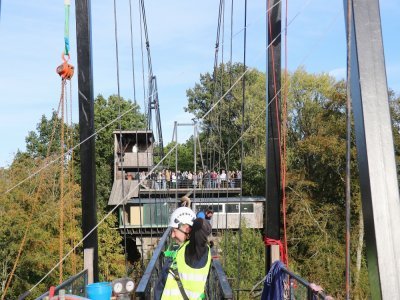 Il y avait du monde ce mardi 24 octobre pour assister à cette opération périlleuse.