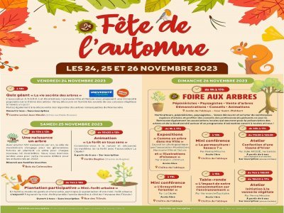 Découvrez le programme de la Fête de l'automne.